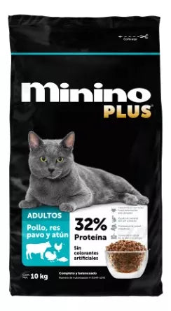 Minino Plus Alimento Para Gatos 10 Kg