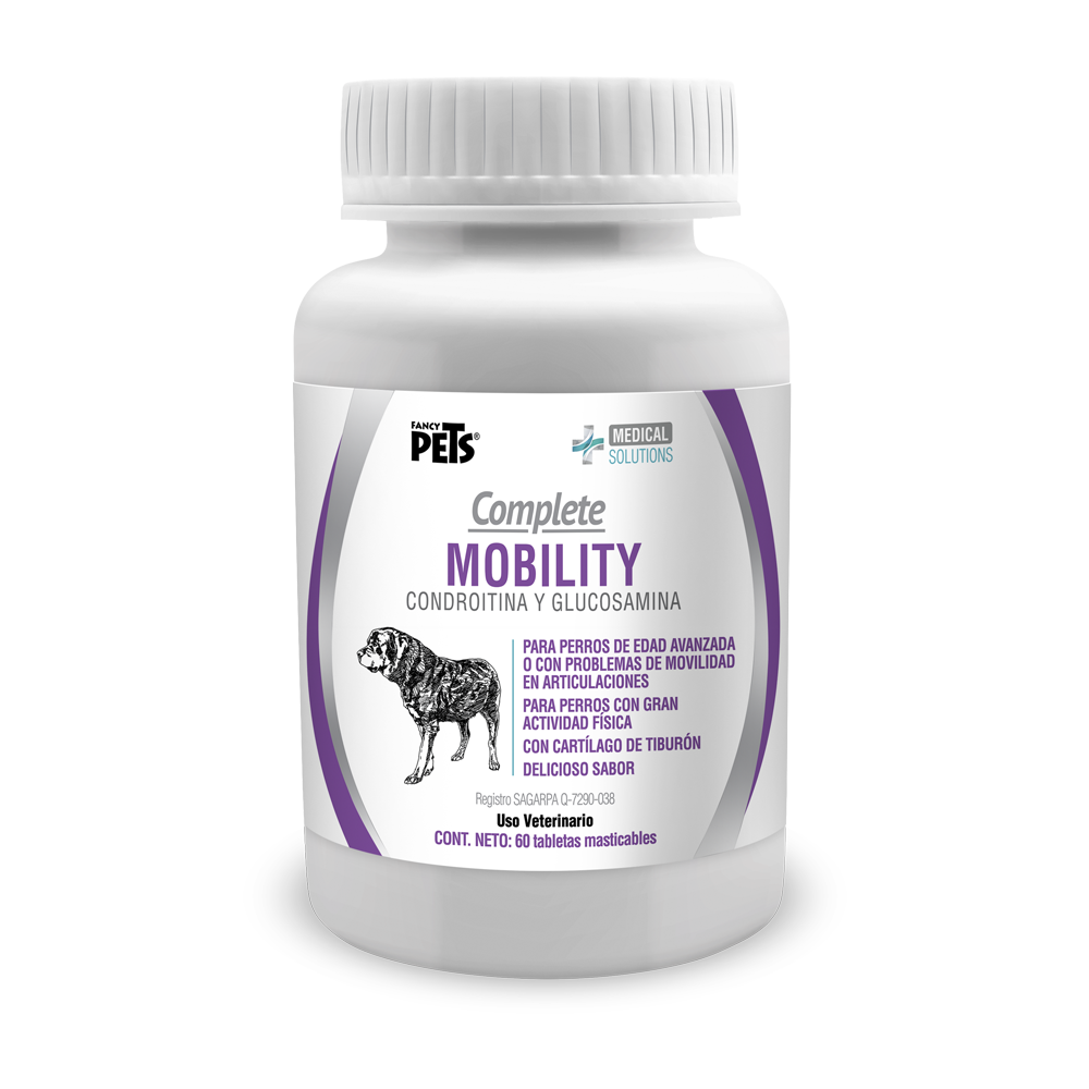 Complete Mobility Perros C/condroitina Y Glucosamina 60 Tab - Petopia