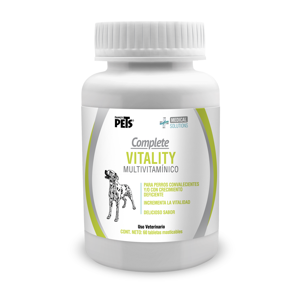 Vitality 60 Tabs Multivitamínico Convalecencia Y Crecimiento - Petopia