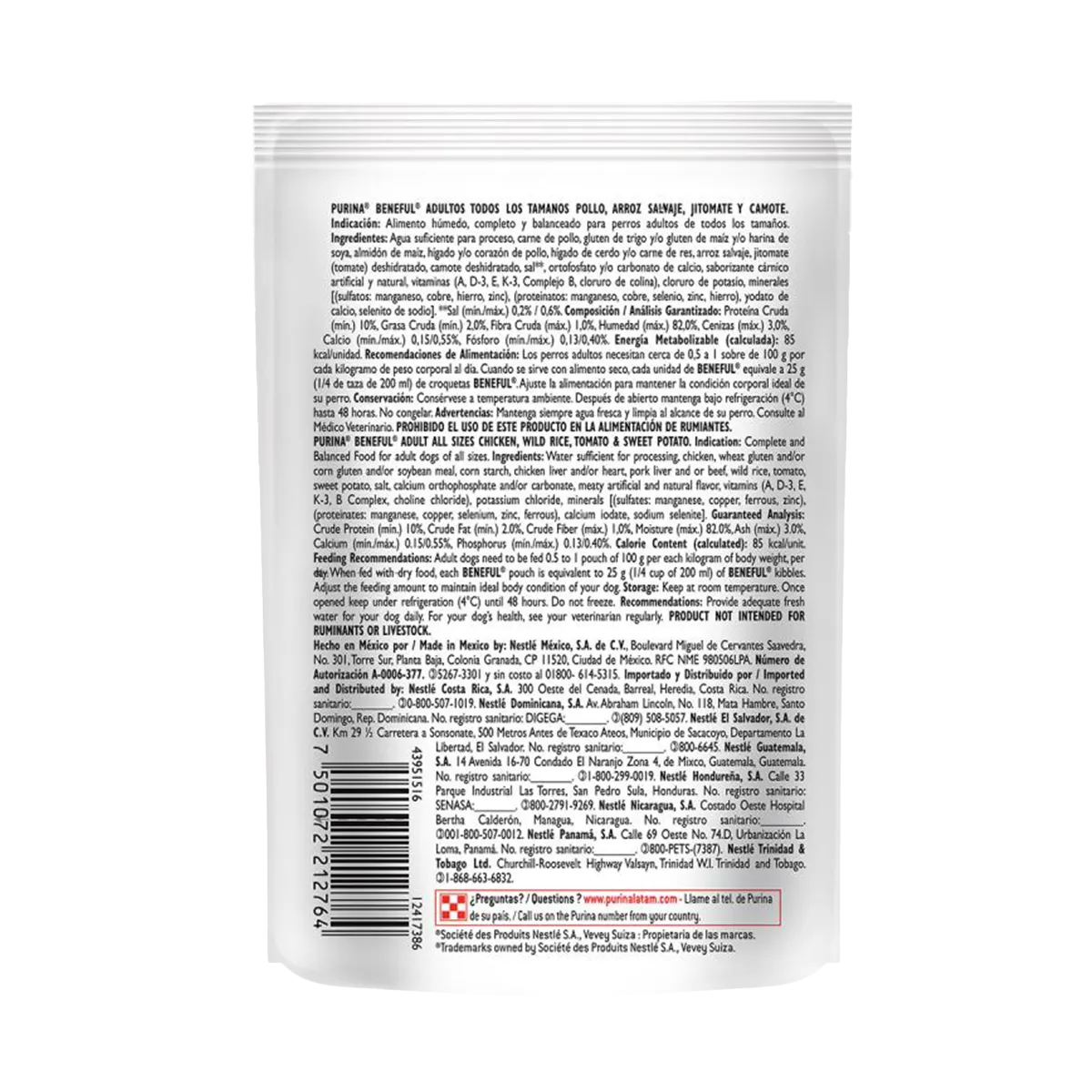 BENEFUL Original Adulto Pollo Arroz Tom Camote 100 g