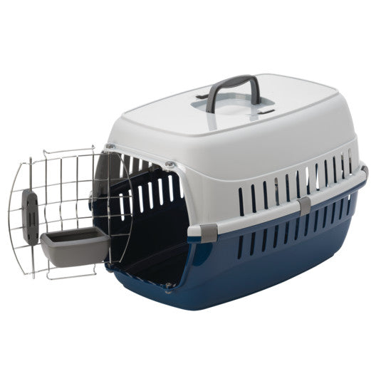 Moderna Products, Transportadora económica Road Runner para mascota puerta de metal con cerradura Mediana