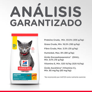 Hill's Science Diet, Alimento para Gatito (Kitten) Indoor Croquetas