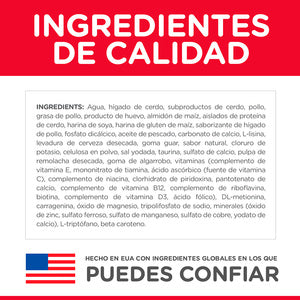 Hill's Science Diet, Alimento Enlatado para Gato, Kitten, Sabor Hígado y Pollo