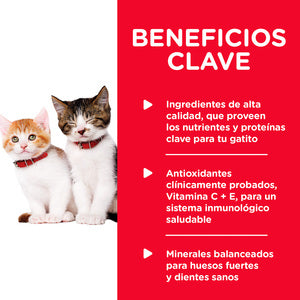 Hill's Science Diet, Alimento Enlatado para Gato, Kitten, Sabor Hígado y Pollo