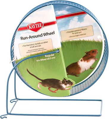 Rueda de Ejercicio de Metal Kaytee Para Animales Pequeños (Variedad de Colores)