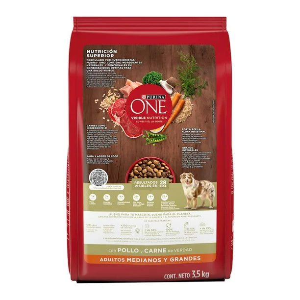 ONE ADULTO MB/LB POLLO Y CARNE 3.5 kg