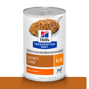 Hill's Prescription Diet k/d Kidney Care (Cuidado de los Riñones) Alimento húmedo para perros con estofado de carne y verduras, dieta veterinaria