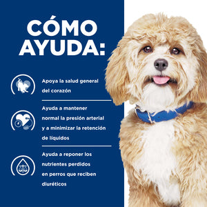 Hill's Prescription Diet h/d Cuidado del Corazón Alimento seco para Perros con Sabor a Pollo