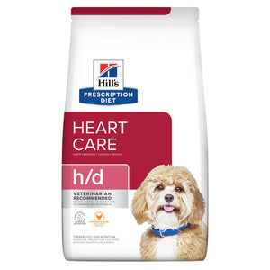 Hill's Prescription Diet h/d Cuidado del Corazón Alimento seco para Perros con Sabor a Pollo