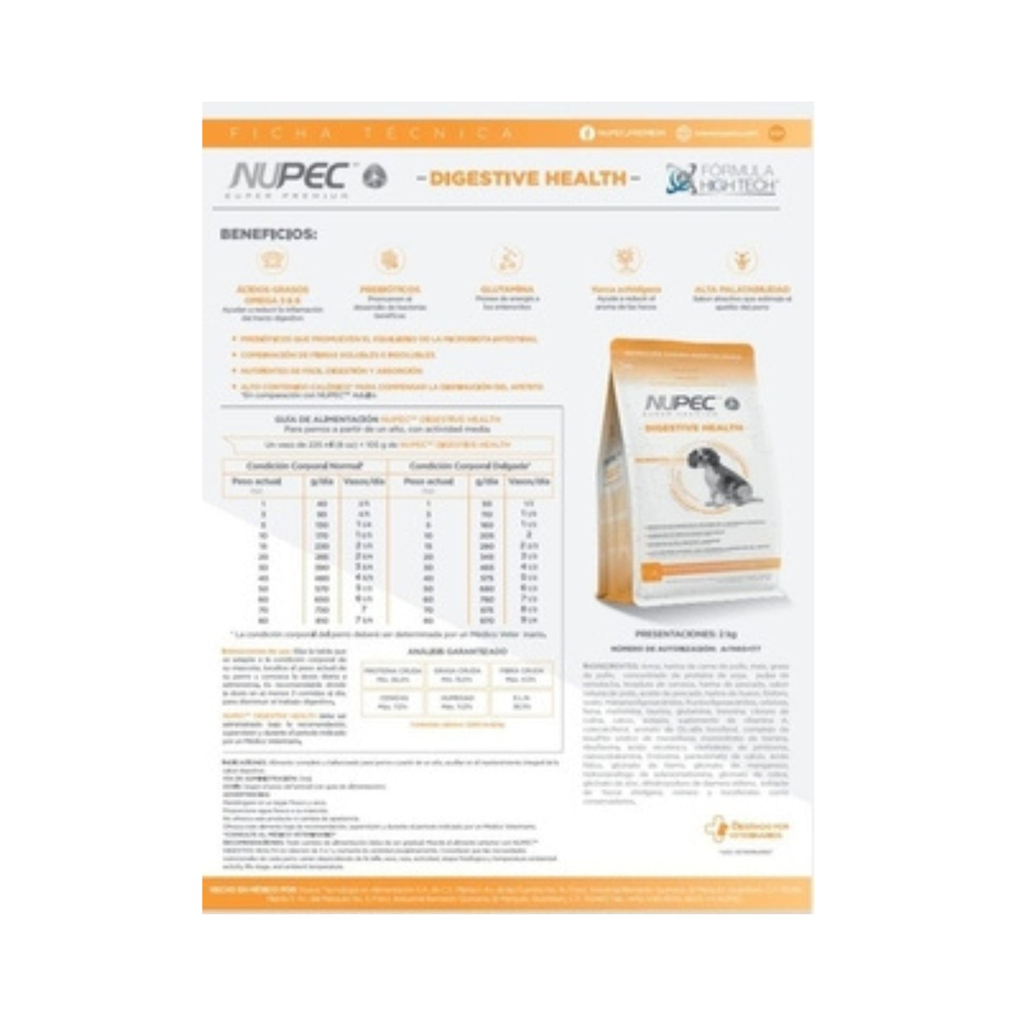 NUPEC DIGESTIVE HEALTH 2 KGS