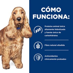 Hill's Prescription Diet z/d Skin/Food Sensitivities (Sensibilidades de la piel) Alimento seco para perros, dieta veterinaria