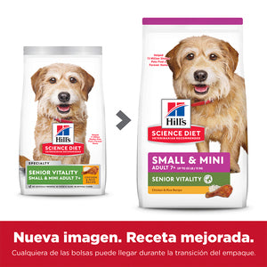 Hill's Science Diet, Alimento para Perro Vitalidad Juvenil 7+ años Small Bites