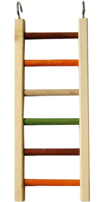 A&E Escalera colgante de madera para Aves Medianas