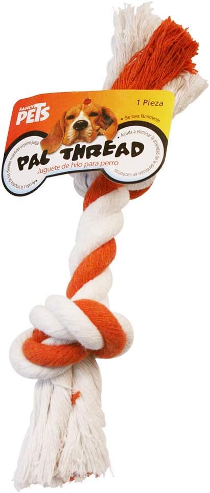 Fancy Pets Juguete Mordedor Hueso de Hilo para Perro, Varios Colores Extra chico - Petopia