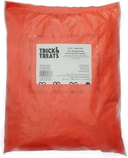 Trick & Treats Stay! - Galletas con Sabor a pay de manzana (tortuga), 1 Kilo para Perros - Petopia