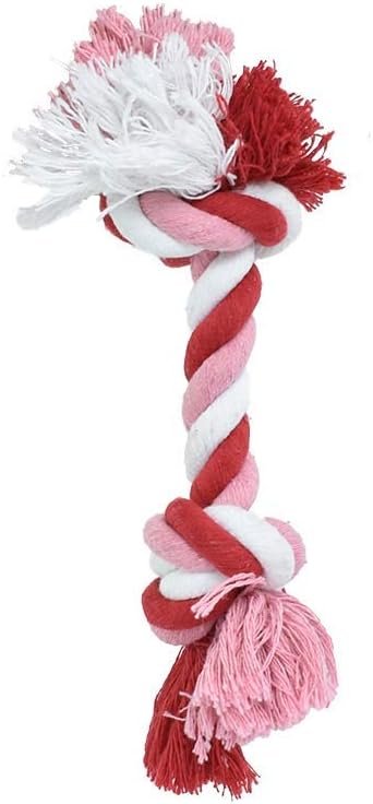 Fancy Pets Juguete Mordedor Hueso de Hilo para Perro, Varios Colores Extra chico - Petopia