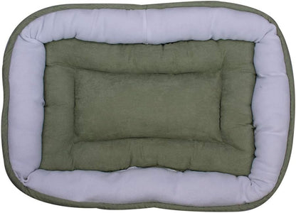 Fancy Pets Cama Económica Rectangular Suave y Resistente Para Perro (Telas Surtidas) - Petopia