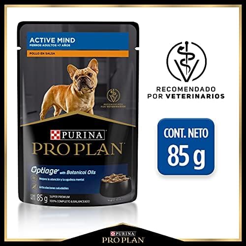PROPLAN POUCHES PERRO SENIOR ACTIVE MIND CAJA CON 24 PIEZAS
