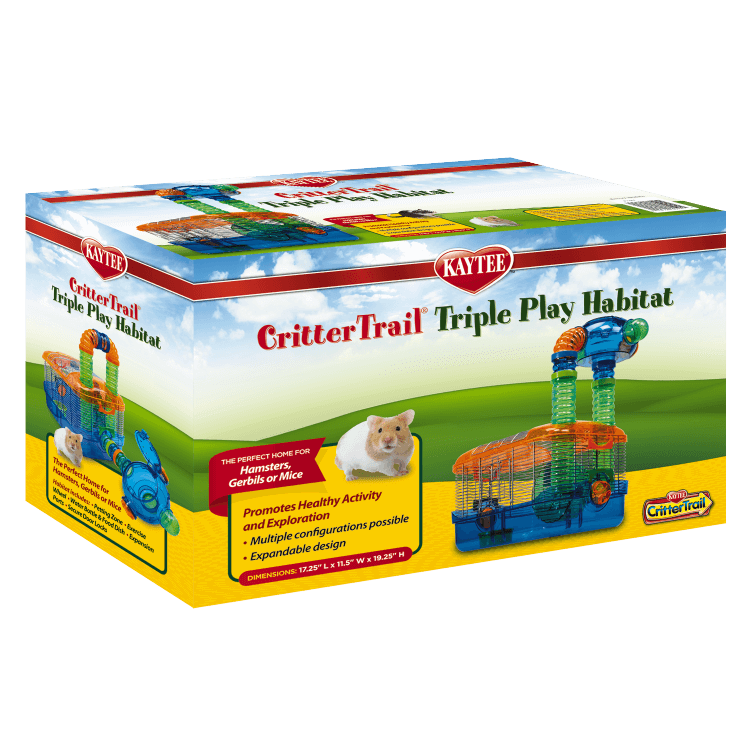 Kaytee CritterTrail Hogar para Hamster Hábitat Triple