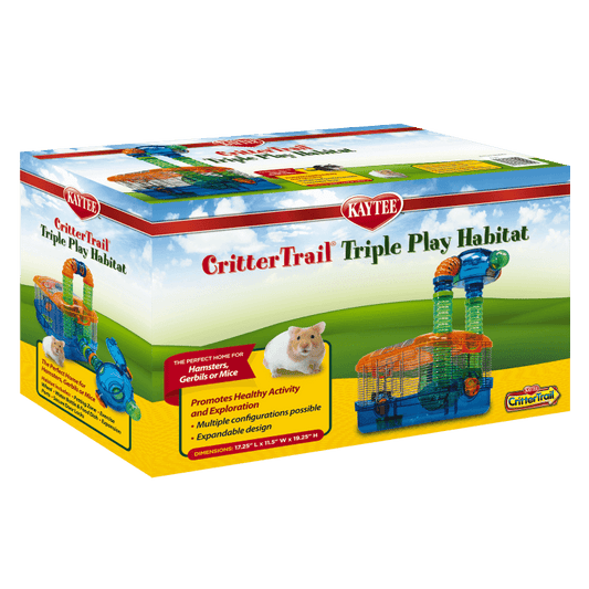 Kaytee CritterTrail Hogar para Hamster Hábitat Triple