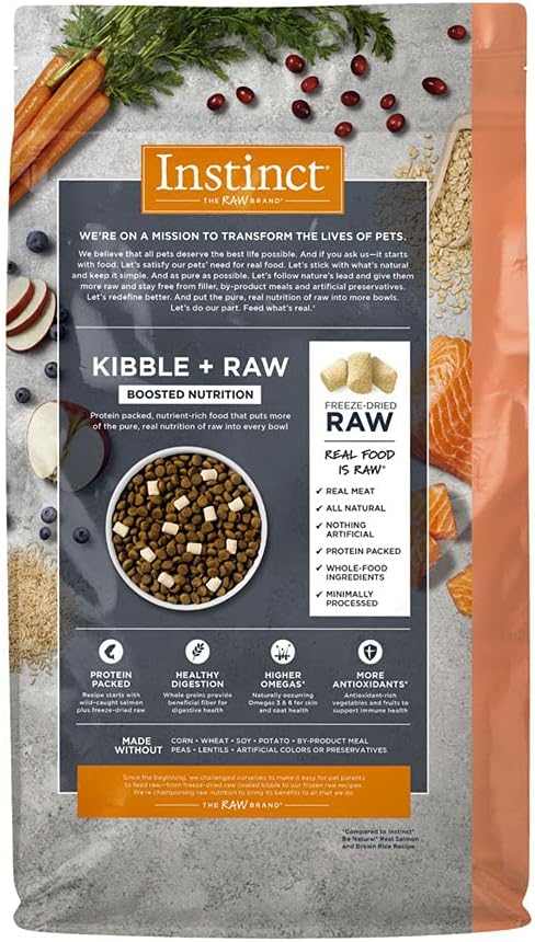 INSTINCT Raw Boost de Salmón con Granos y Arroz Integral Para Perros - Petopia