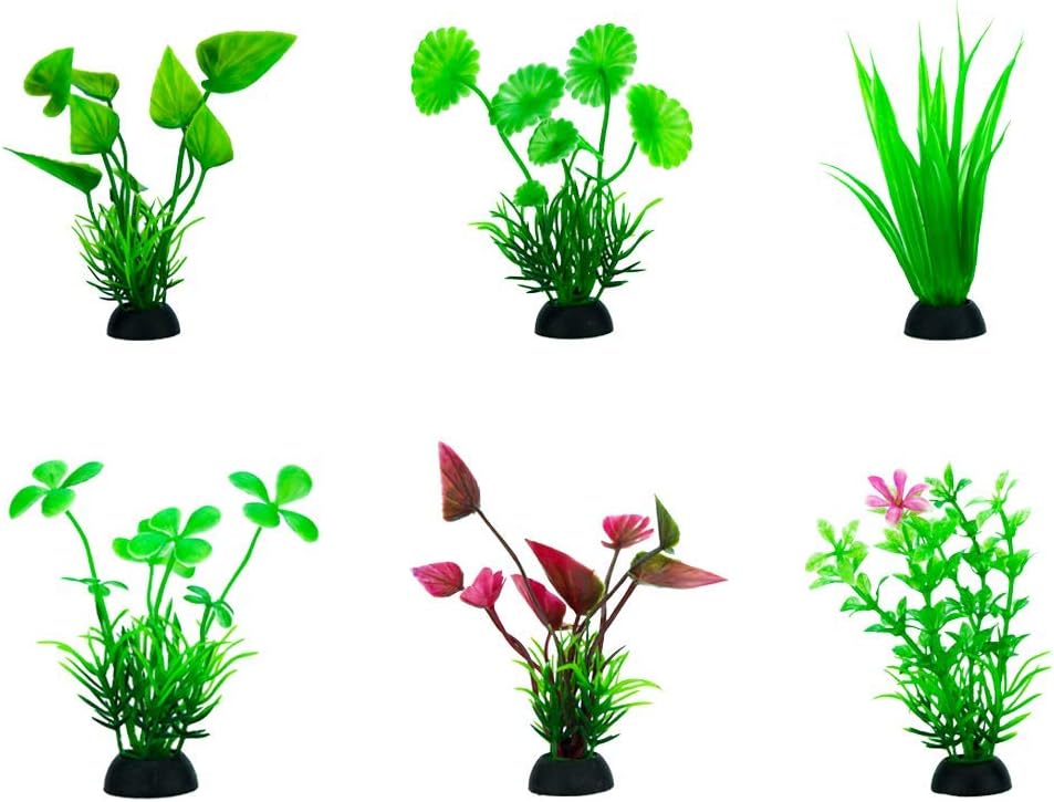 Lomas, Plantas de Plástico para Acuario (6 piezas)