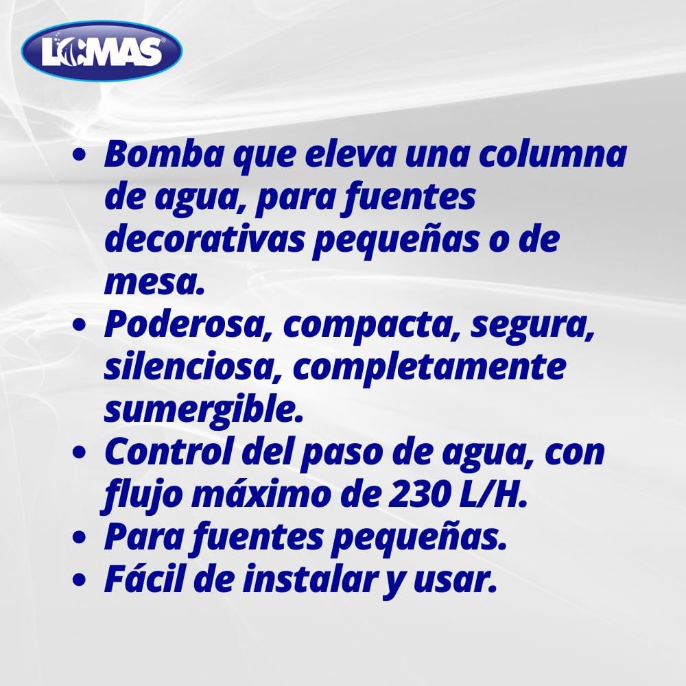 Lomas Bomba P/Fuente AQUAJET 2.3