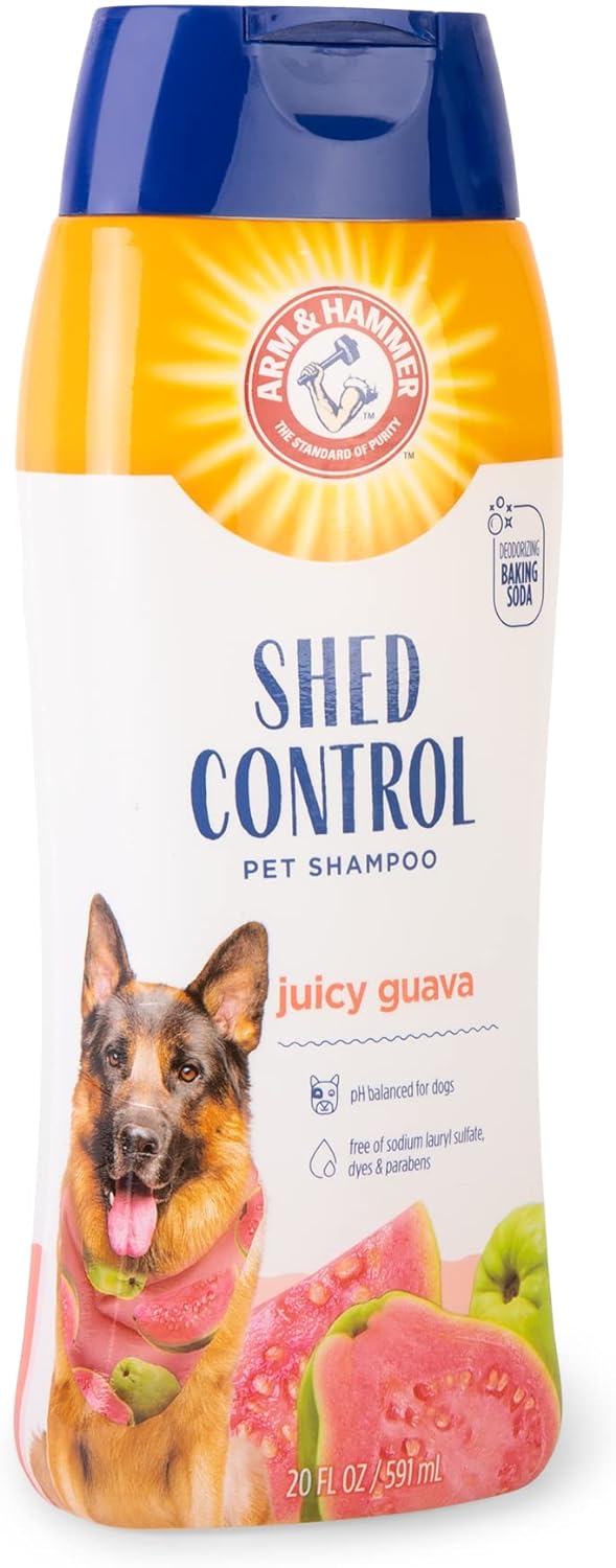 Arm & Hammer Shampoo para Perro Control Caída de Pelo, Aroma Guayaba.