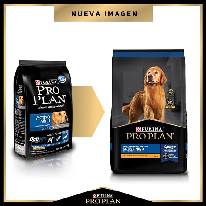 PROPLAN- ACTIVE MIND MB Y LB BONUS BAG 10 + 3 KGS 13 Kg
