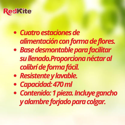Bebedero Natural P/Colibri 470 ML