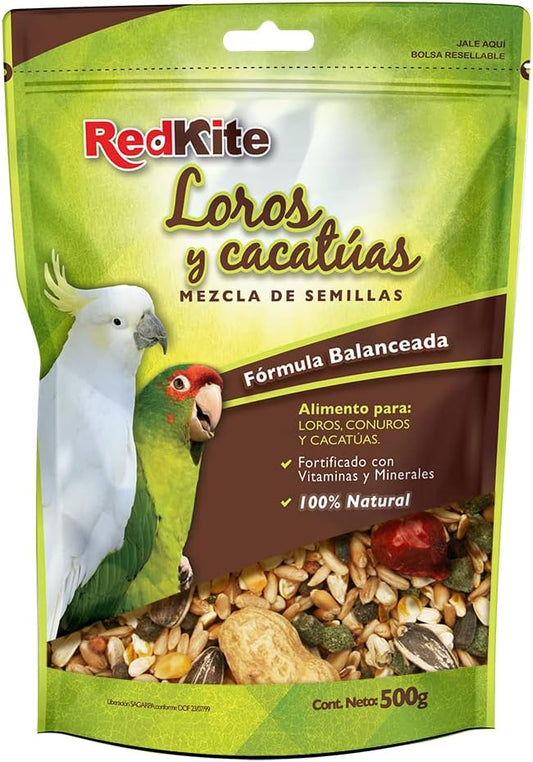 RedKite Mezcla de Semillas para Loros y Cacatúas 500 Gr