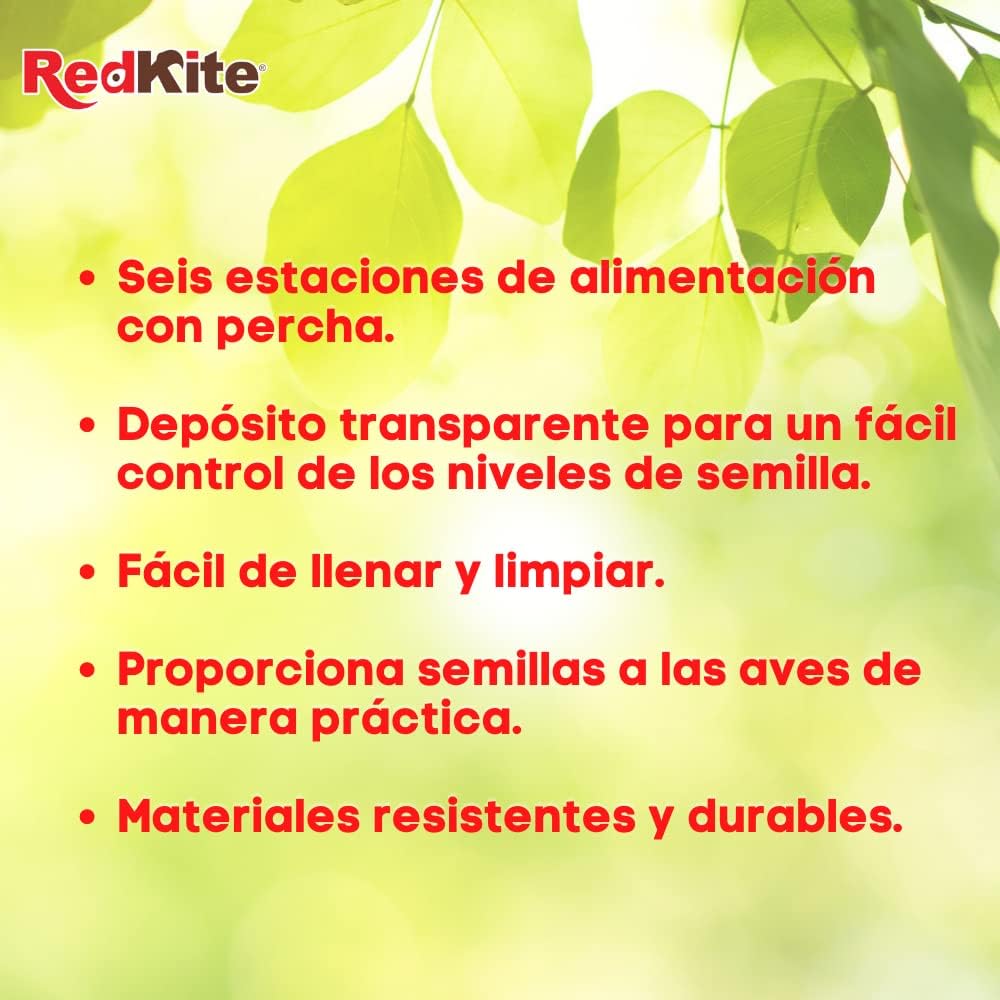 Alimentador de Semillas Para Aves 360 gr, RedKite