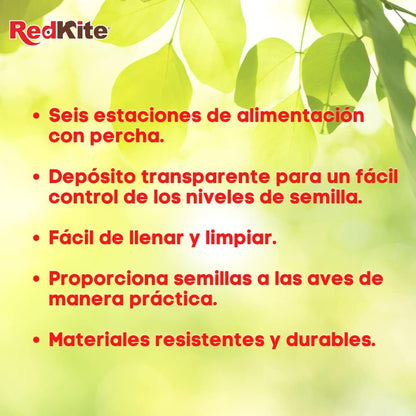 Alimentador de Semillas Para Aves 360 gr, RedKite