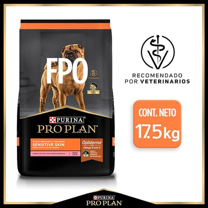 PROPLAN PERRO ADULTO SENSITIVE SKIN CON OPTIDERM RAZA MEDIANA Y GRANDE 17.5 kg