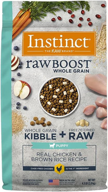 Croquetas Instinct Raw Boost de Pollo y Arroz Integral Para Cachorros - Petopia