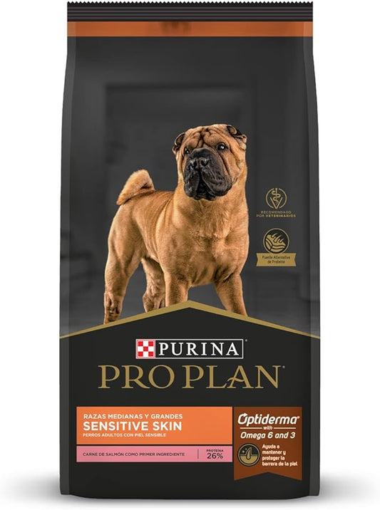 PROPLAN PERRO ADULTO SENSITIVE SKIN CON OPTIDERM RAZA MEDIANA Y GRANDE 17.5 kg