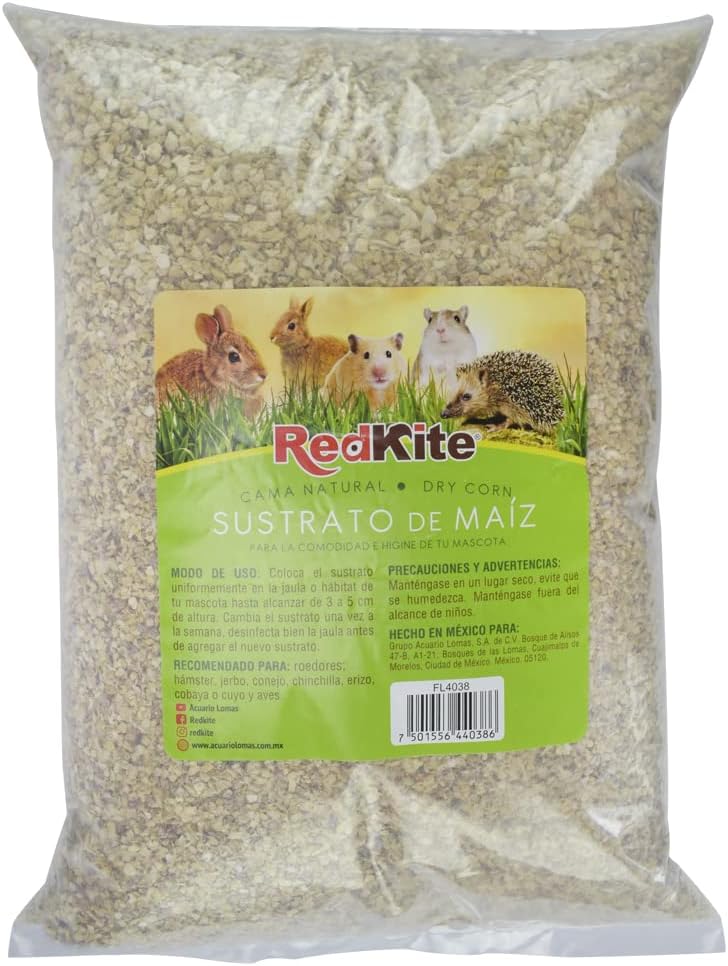 RedKite Sustrato de Maíz para Roedores con 2 Kilos