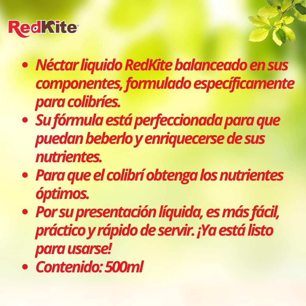 RedKite Néctar Líquido para Colibrís