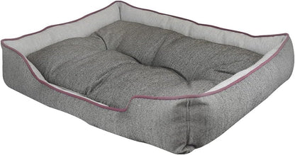 Fancy Pets Cama Chesney para Perro, Resistente, Cojín Removible, Suave y Cómoda, Base impermeble, Fácil de Lavar, Color Gris - Petopia