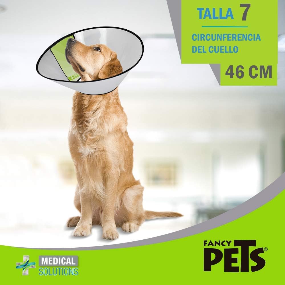 Fancy Pets Medical Solution Collar Isabelino para Perro Talla 7 con 46 Centímetros - Petopia