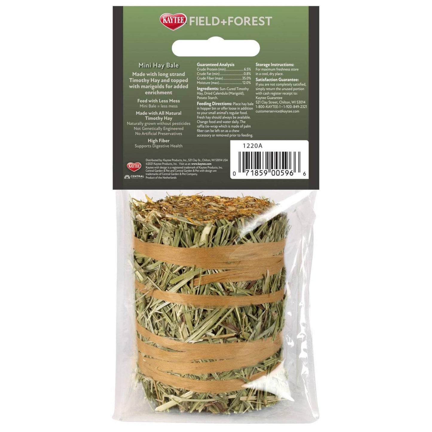 Mini Pacas Field&Forest de Pasto Timothy Gold Kaytee