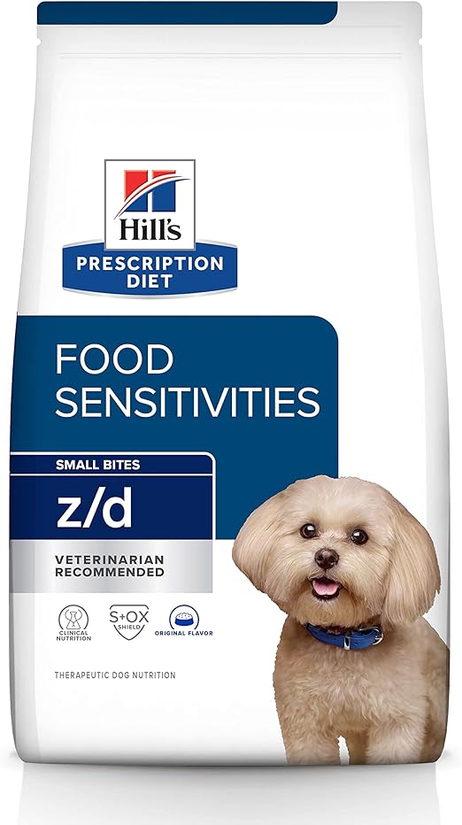 Hill's Prescription Diet z/d Skin/Food Sensitivitys Small Bites Alimento Seco para Perros con Sabor Original