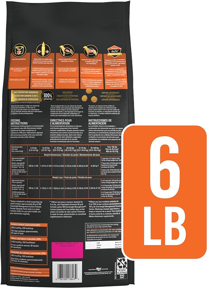 PROPLAN- PPVD CANINE OM 6 LB US 2.72 kg