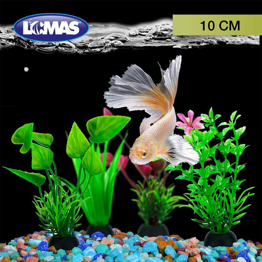 Lomas, Plantas de Plástico para Acuario (6 piezas)