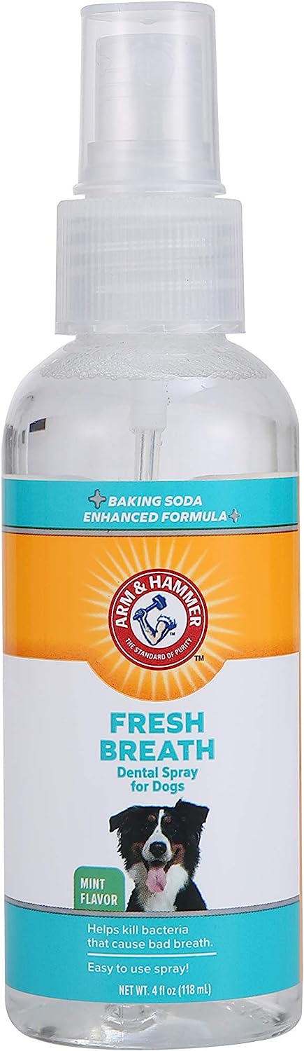 Arm & Hammer Spray Dental para Perro, Elimina el Sarro y Mal Aliento, Aliento Fresco Sabor Menta