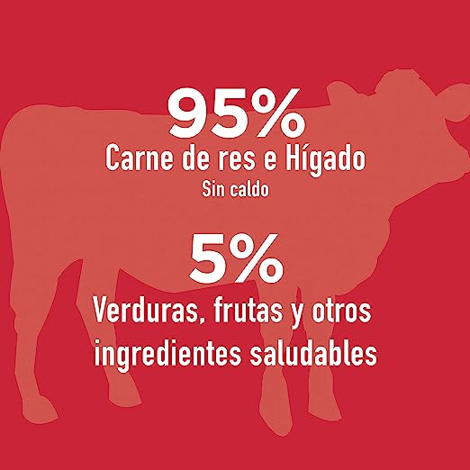 INSTINCT Original Lata Receta de Res de para Perros (lata de 374 g) - Petopia