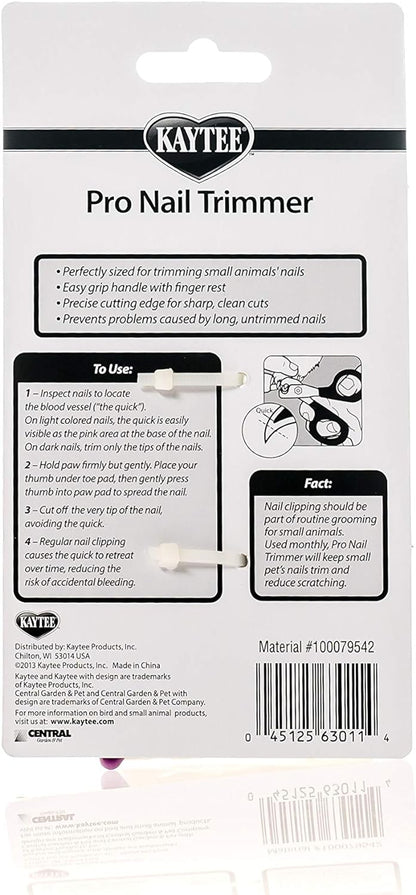 Cortaúñas Kaytee Pro para Animales Pequeños