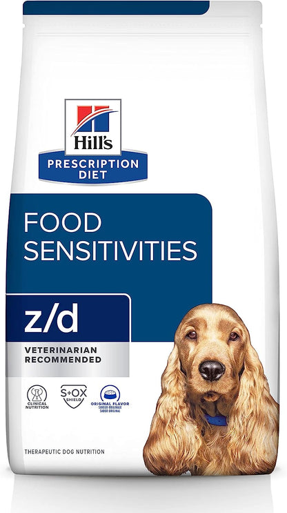 Hill's Prescription Diet z/d Skin/Food Sensitivities (Sensibilidades de la piel) Alimento seco para perros, dieta veterinaria