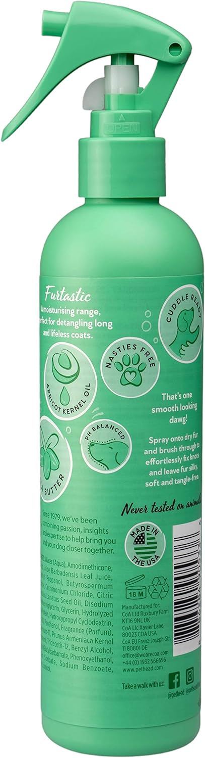 Pet Head Atomizador Desenredante Para Perro Furtastic Sandía con Manteca de Shea