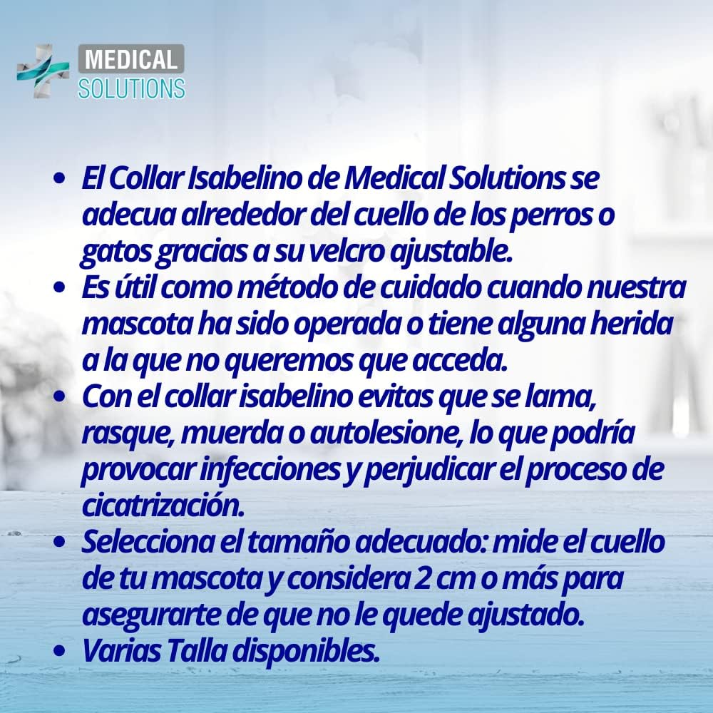 Fancy Pets Medical Solution Collar Isabelino para Perro Talla 7 con 46 Centímetros - Petopia